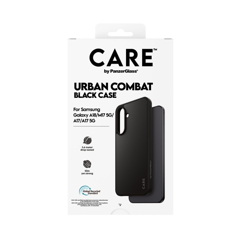 Кейс CARE by PanzerGlass за Samsung Galaxy A17/A18, Flagship Case Urban Combat - Черен - Калъфи | Phoneplay.bg