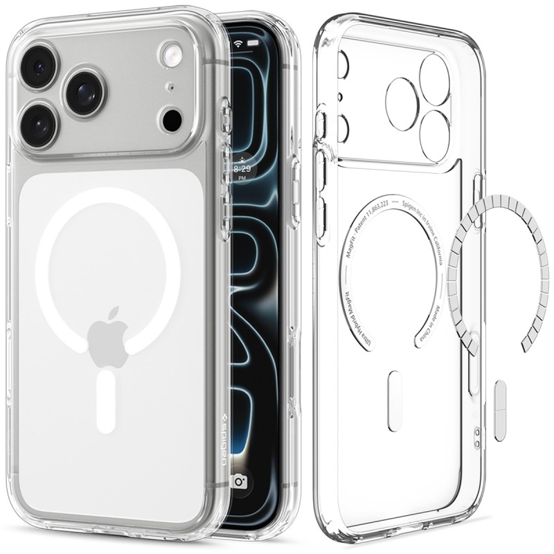 Кейс Spigen Ultra Hybrid MagSafe за iPhone 18 Pro / 17 Pro - Прозрачен