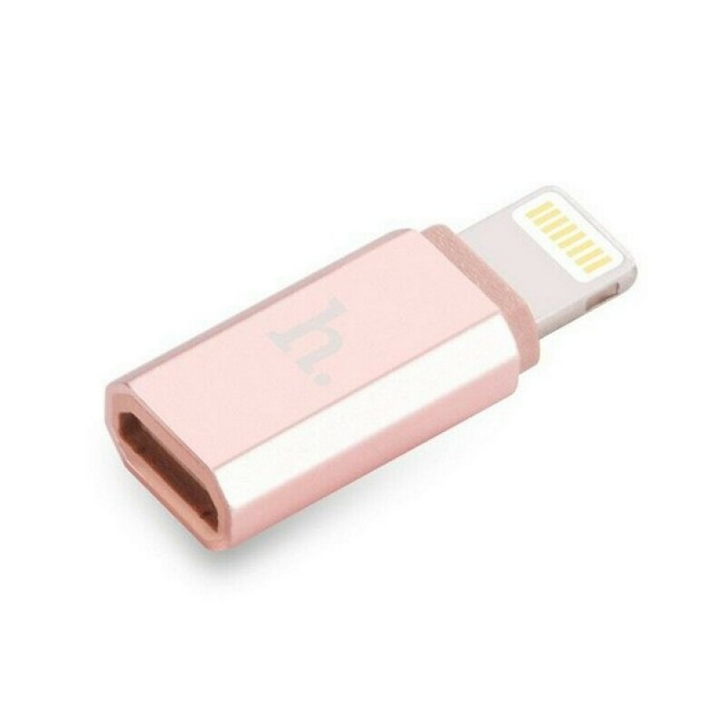 Адаптер Micro USB to Lightning - rose gold