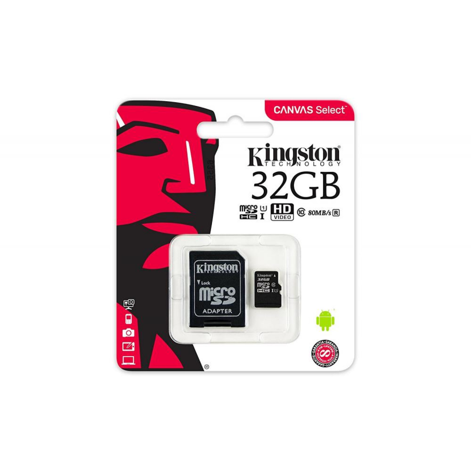 Мемори карта Kingston Ultra SDCS/32GBSP с адаптер