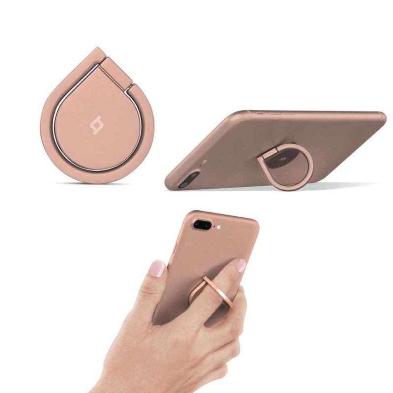 Ринг за мобилен телфон MagicRing 3in1 Phone Holder - Розово злато