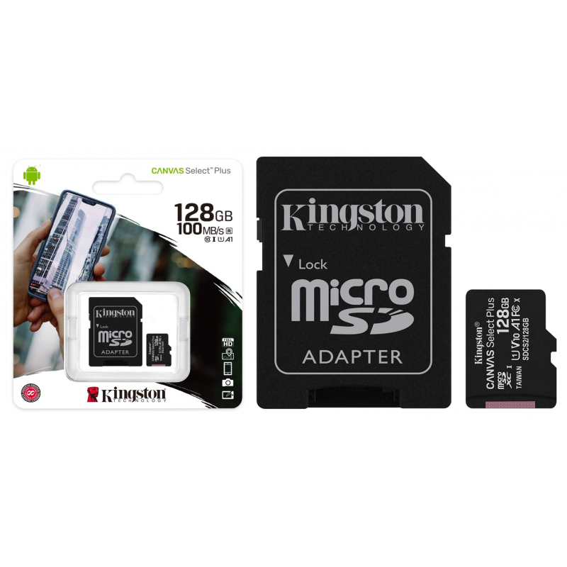 Мемори карта Kingston SDCS/128GBSP Canvas Select Plus