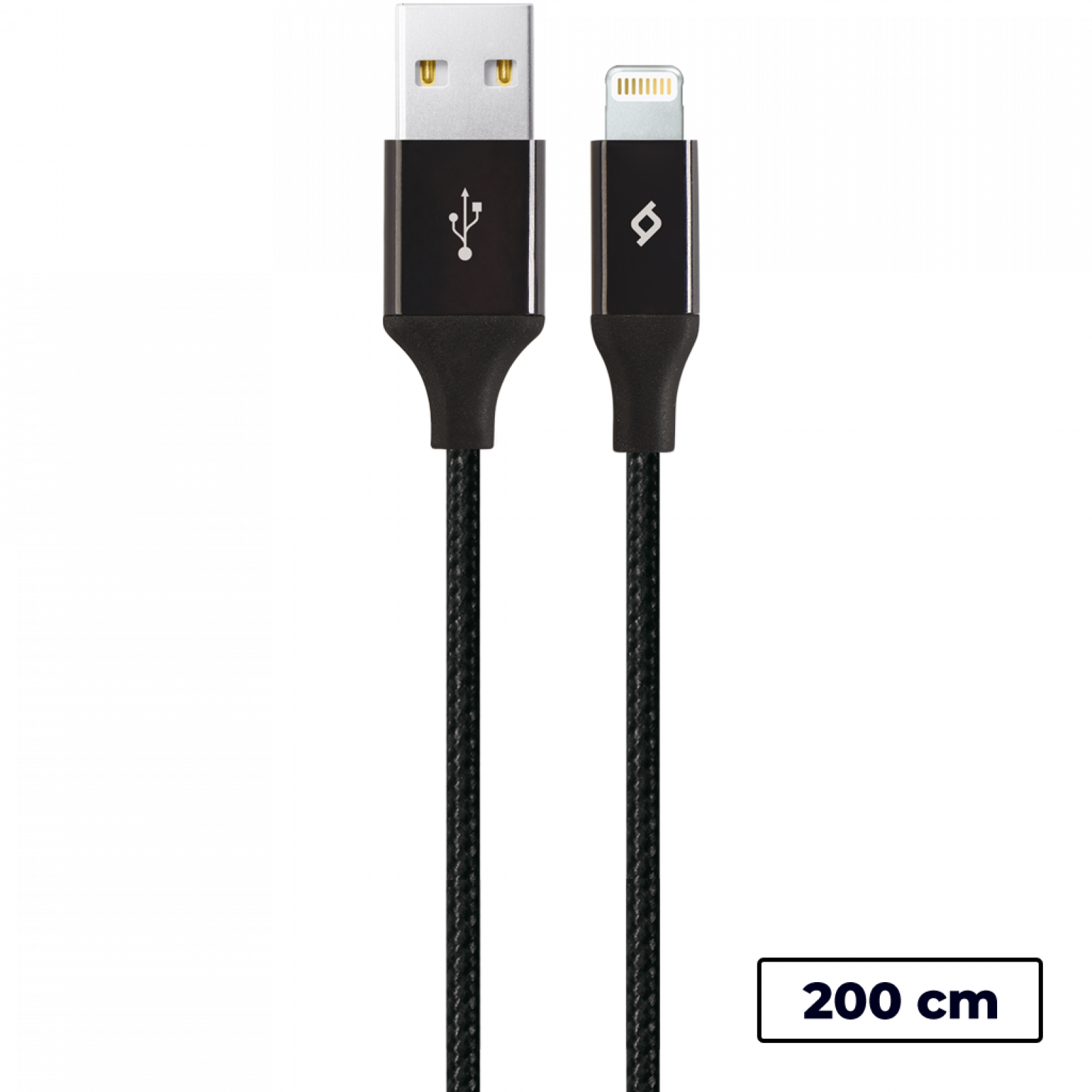 Кабел ttec AlumiCable Lightning USB Charge / Data XL Cable , 2m - Черен