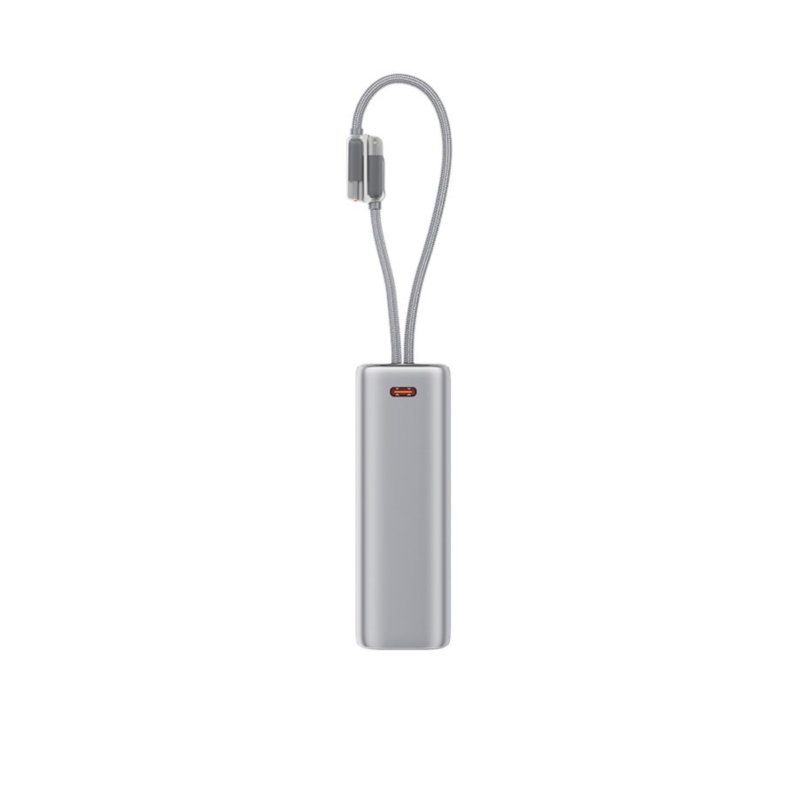 Външна батерия ttec ReCharger Pro Max TFT 20.000mAh PD 45W Powerbank with Built-in USB-C and Lightning Cable - Сребриста | Phoneplay.bg