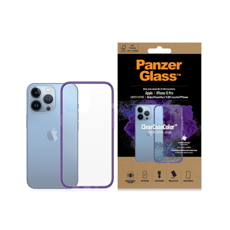 Гръб PanzerGlass за IPhone 13 Pro , ClearCase - Ли...