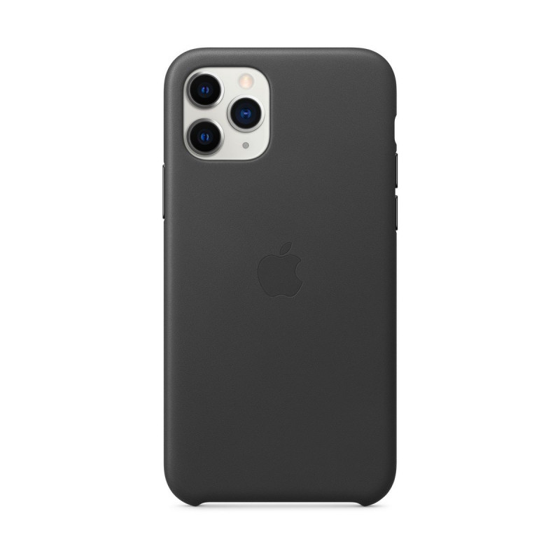 Оригинален гръб Leather за Apple iPhone 11 Pro  - Черен