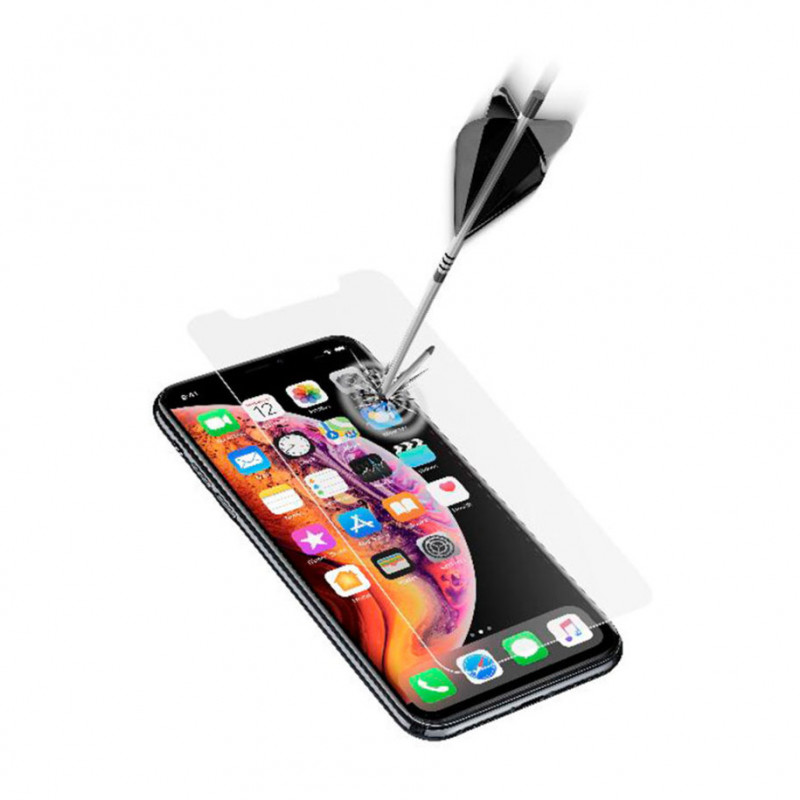 Стъклен протектор Cellular Line за iPhone 11 Pro Max / XS Max - Черен