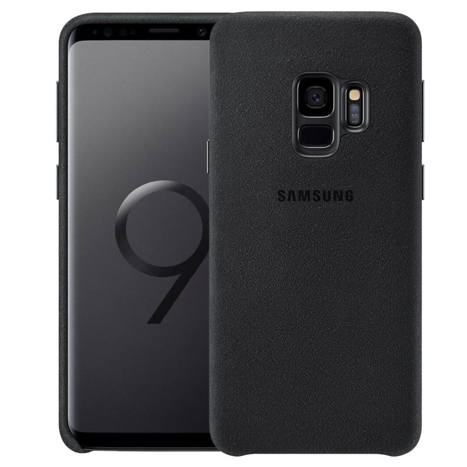 Оригинален гръб Alcantara за Samsung Galaxy S9 - Черен