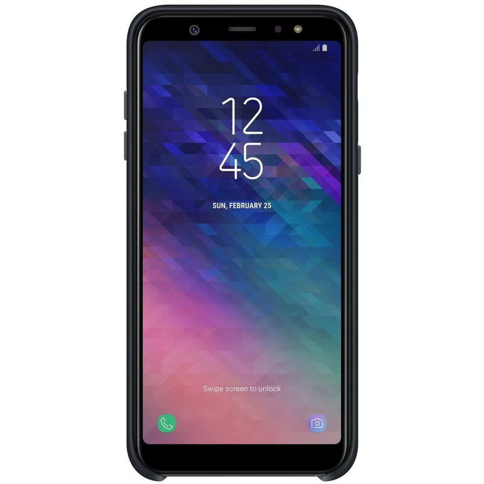 Оригинален гръб Dual Layer Cover за Samsung Galaxy A6 Plus 2018 - Черен