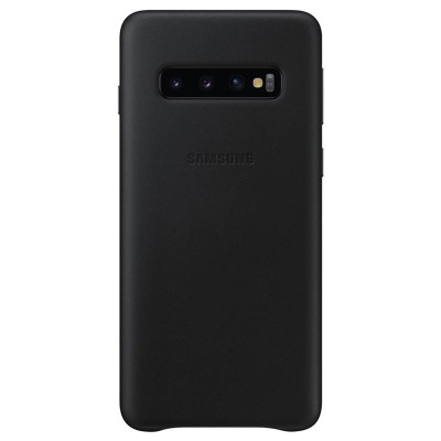 Оригинален калъф Leather Cover за Samsung Galaxy S10 - Черен