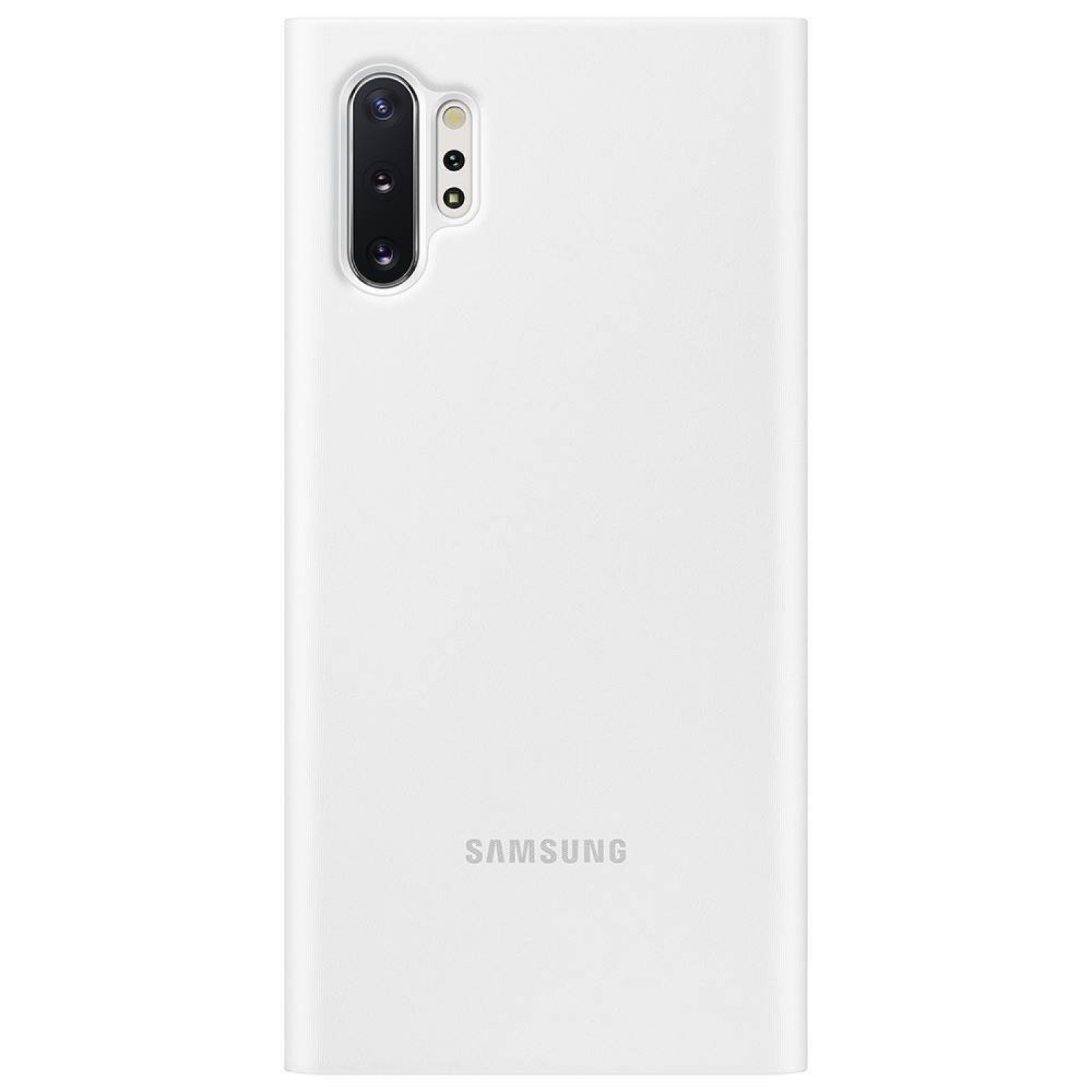 Оригинален калъф Clear View case за Samsung Galaxy Note 10 Plus - Бял